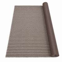 Garvee 6' x 18' Boat Marine Carpet, Waterproof Non-Slip Indoor/Outdoor Carpet Roll with TPR Backing, Cut-to-Fit Marine Rug for Patio, Deck & Outdoor Use, Gray/Brown