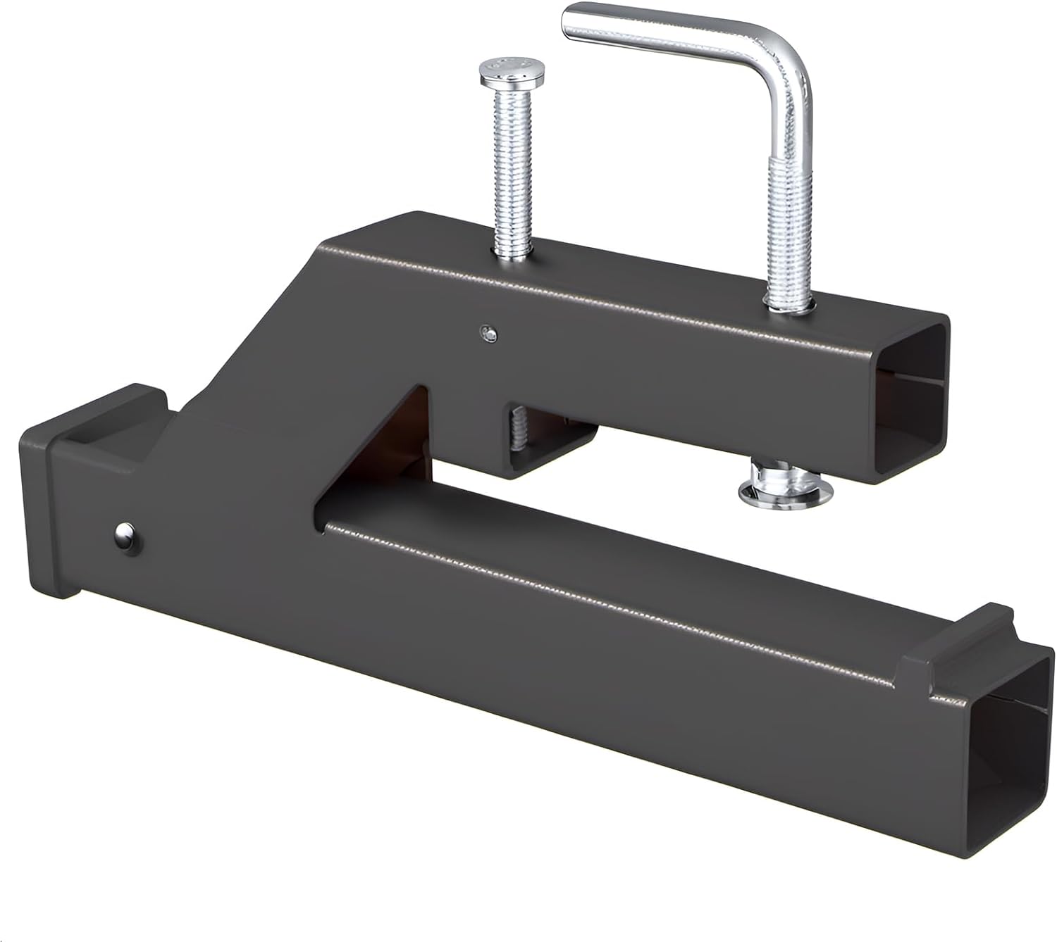 Clamp On Trailer Hitch, 2" Ball Mount Adapter, Hitch Receiver Compatible with Deere Bobcat Tractor Bucket, 1PC Bucket Hitch