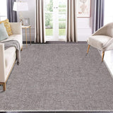 Garvee Washable Area Rug 9x12 Modern Rug for Living Room Contemporary Solid Textured Rug Indoor Carpet Easy-Cleaning Foldable Rug Boho Non-Slip Accent Throw Carpet for Bedroom Home Office Khaki - Khaki