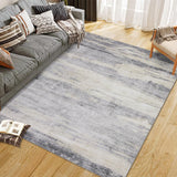 Garvee Extra Large Rug 10x13 Grey Machine Washable Non Slip Low Pile Indoor Carpet Modern Farmhouse - Gray