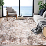 Garvee Rugs for Living Room 9x12ft Machine Washable Vintage Area Rugs with Non-Slip Backing Soft Short Pile Carpet Bedroom Kitchen Hallway Office - Brown