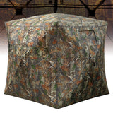 Garvee Pop-Up Hunting Blind - 270° Window Visibility, Silent Magnetic Door, Fits 4-6 People (116"x58"x66"), Lightweight & Portable - Army Green