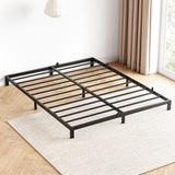 Garvee 8 Inch Queen Bed Frame, Low Profile Queen Metal Platform Bed Frame Support Mattress Foundation, Noise Free, Easy Assembly, Black - Black - 8 Inch