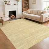 Garvee 5x7 Washable Rugs Non Slip Minimalist Area Rug for Bedroom Soft Low Pile Solid Color Large Bedroom Throw Carpet Stain Resistant Classic Neutral Area Rug Plain Boho Rugs for Kitchen Nursery, Tan 5'x7' - Tan