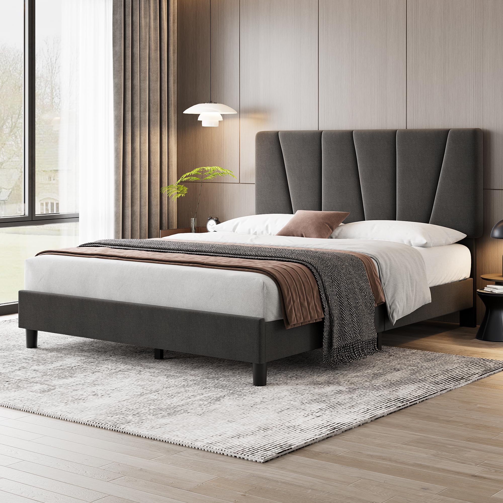 GARVEE Twin Size Bed Frame - Stylish & Multi-functional for Any