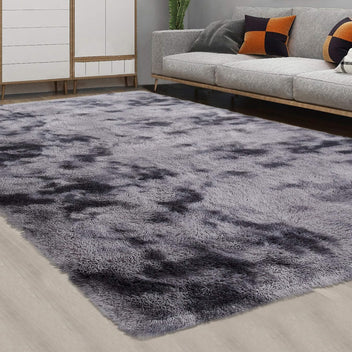 Garvee Fluffy & Sheepskin Dark Grey 24"×71" Area Rug for Bedroom Plush Rug Non-Slip Carpet Shaggy Rug for Living Room Bedroom Dining Room Kitchen Office Nursery Bedroom Decor
