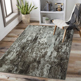 Garvee Washable Rug 5x7 Living Room Area Rug Modern Abstract Area Rug Large Contemporary Rug Indoor Accent Carpet for Bedroom Kitchen Home Office, Brown - Dark Brown