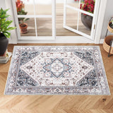 Garvee Bohemian Area Rug Runner 2x6 Hallway Runner Rug Non-Slip Washable Rug Runner Vintage Throw Kitchen Runner Rug Vintage Carpet Runner for Entryway Bedroom Foyer Bathroom,Pink - Pink