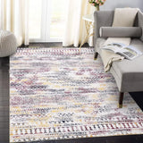 Garvee Boho Area Rug 3x5 Multi Color Geometric Rug Boho Chenille Indoor Area Rugs Machine Washable Vintage Floor Carpet Kitchen Entryway Living Room Bedroom Decor Multi 3 * 5 FT - Colorful