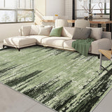 Garvee Washable Area Rugs 6x9 Modern Abstract Accent Carpet with Non-Slip Backing for Living Room Bedroom Office Green - Green