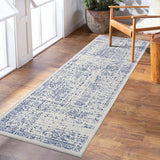 Garvee Hallway Runner Rug 2x6 - Blue Kitchen Rugs Non Slip Washable Soft Touch Carpet Runner Rug Stylish Rug Runner for Home Kitchen Bedroom - Blue