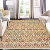 Garvee Area Rugs 8x10 Modern Floral Distressed Rug Machine Washable Area Rug Low Pile Non-Shedding Thin Floor Carpet Non-Slip Boho Rug for Living Room Bedroom Home Office Nursery Dining Room Multi - Colorful
