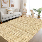 Garvee Area Rug Nature 5x7 Washable Rugs for Living Room Bedroom Office Nursery Modern Printed Area Rug Contemporary Distressed Rug Low Pile Neutral Soft Rug Non Slip Farmhouse Floor Cover - Nature