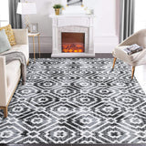 Garvee Large Area Rug 9x12 Moroccan Boho Living Room Rug Washable Rug with Anti-Slip Backing Non-Shedding Stain-Resistant Soft Geometric Carpet for Bedroom Dining Room Nursery Home Office - Gray