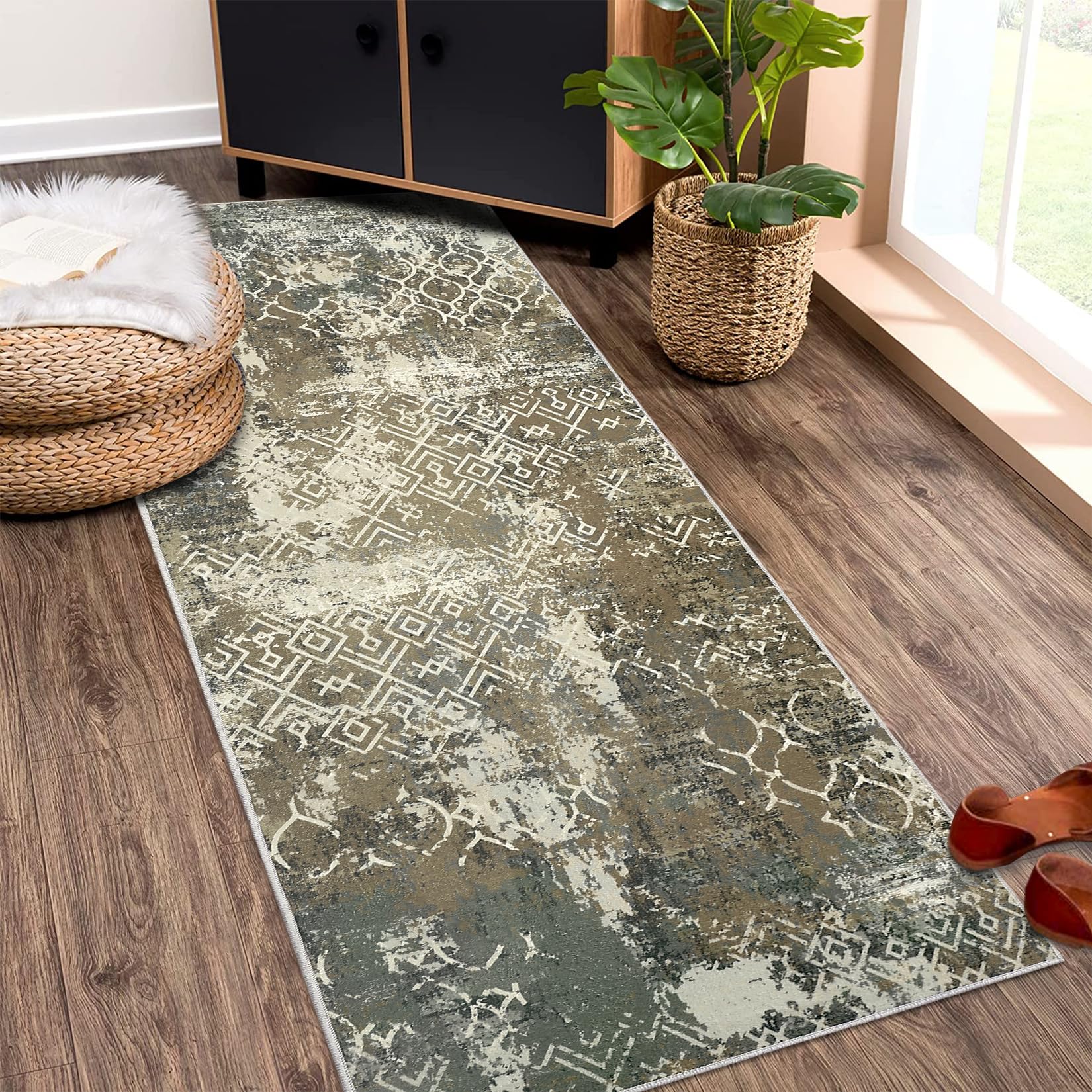GARVEE Runner Rug 2x6 - Modern Abstract Design