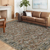 Garvee Washable Rugs 8x10 Rug for Living Room Rug Vintage Area Rug for Bedroom Distressed Rug Large Area Rug Non Slip Stain Resistant Throw Rugs for Office Dining Room Nursery 8'x10' Distressed Red - Red