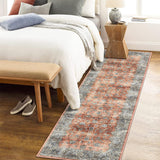 Garvee Large Area Rug 10x13 Washable Rug Vintage Floral Rug Non Slip Low Pile Distressed Rug Stain Resistant Rug Indoor Floor Cover for Living Room Bedroom Office - Brown