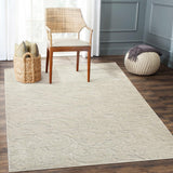 Garvee 8x10 Large Area Rug Non-Shedding Nursery Rug Boho Tribal Area Rug Modern Abstract Area Rug Moroccan Accent Fluffy Rug High-Low Pile Carpet for Living Room Bedroom Nursery - Beige