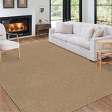Garvee Modern Rug 5x7 Rug for Living Room Non-Slip Solid Textured Washable Rugs for Bedroom Soft Indoor Throw Rugs Low Pile Non-Shedding Floor Carpet Farmhouse Accent Rug for Dining Room Office Taupe - Brown