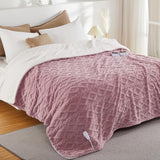 Garvee Electric Blanket Queen Size Dual Control - Thick Tufted Sherpa Heated Blanket Queen with 6 Heating Levels and 20 Time Settings, UL Certified Fast Heating Blanket Queen 84"×90", Dusty Pink - Dusty Pink