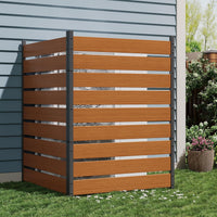 Garvee Outdoor Privacy Screen, 2-Panel Natural Cedar Wood Fence, 49 in H x 38 in W per Panel, No-Dig Enclosure for AC Units, Trash Cans, Patios & Pools