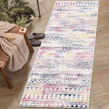 Garvee Washable Runner Rug 2x6 Hallway Runner Rug Boho Rug Indoor Non-Slip Stain Resistant Throw Floor Carpet Geometric Kitchen Rug Moroccan Runner for Living Room Bedroom Laundry - Multicolor
