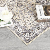Garvee Camel Large Area Rug 10x13 Vintage Washable Area Rugs for Living Room Oriental Distressed Accent Rug Non-Slip Backing Soft Carpet Low Pile Non-Shedding Foldable Rug for Bedroom Office