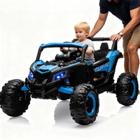 Garvee Ride - P Series: 24V Ride-On UTV: Remote Control, 200W Motor, Spring Suspension, Music, LED Lights, for Boys & Girls - Blue