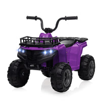 12V Kids Ride On Electric ATV, Ride Car Toy with Bluetooth Audio,High/Low Speed, LED Headlights, Battery Indicator & Radio Orange