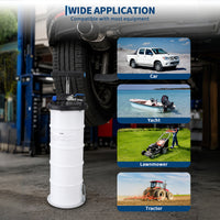 Garvee Vacuum Oil Extractor, Pneumatic & Manual Fluid Extractor Pump with Tank, Extension Tubes & Brake Bleeding Hose for Fast, No-Mess Oil Changes