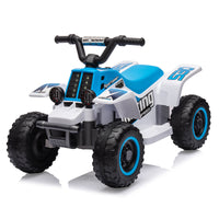 6V Kids Ride On Electric ATV, Ride Car with LED Headlights, Ride-On Toy for Toddlers 1-3 Boys & Girls with Music, Forward & Reverse
