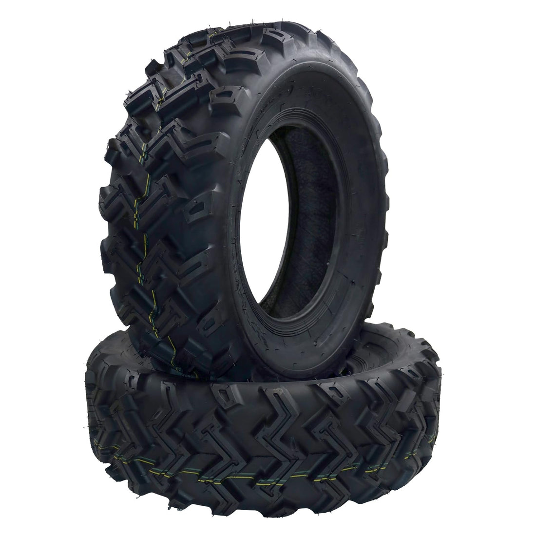 25x8-12 6PR ATV/UTV Tires, All Terrain Tires 25x8x12 Trail Sand Mud Stream Off-Road Tires, Tubeless Set of 2