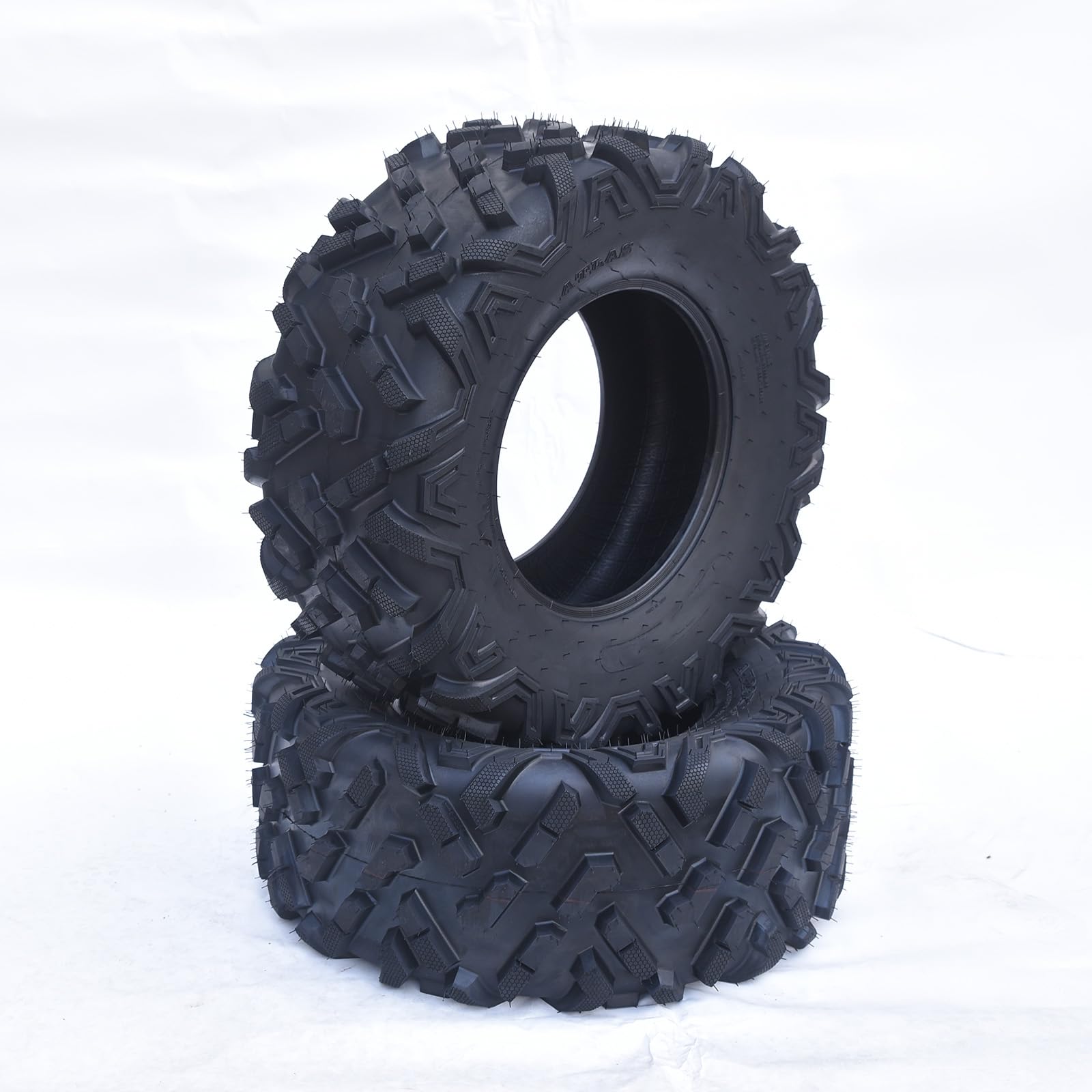 27x9-14 ATV Tires UTV Trail Sand Off-Road Tires 27x9-14, All Terrain Tires 20mm Tread Depth 27x9x14 UTV Tires, 6 PR, Tubeless Set of 2