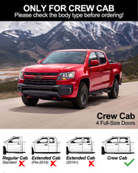 Running Boards for 2015-2024 Chevy Colorado/GMC Canyon Crew Cab