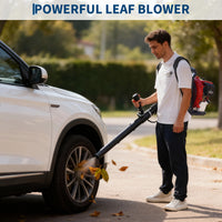 Garvee 52CC Backpack Gas Leaf Blower 2.2 HP 2-Stroke Engine Ergonomic Design 780 CFM 270 MPH Outdoor Yard Cleanup