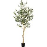 Garvee Artificial Fiddle Leaf Fig Tree 5FT(1pcs) Tall Fake Ficus Tree for Home Decor Faux Lyrata Plants Green Tree with Pot for Indoor Outdoor Home Office Living Room Bathroom Decor - green