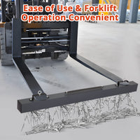 60 Inch Heavy-Duty Magnetic Sweeper, 140 LBS Lift for Forklift