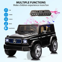 12V Licensed Mercedes-Benz EQG Kids Ride On, LED, Music