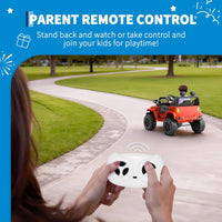 Garvee Ride P Series 12V Kids Electric Vehicles with Remote Control Spring Suspension, LED Lights, Bluetooth, 2 Speeds - Red