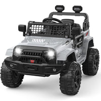 Garvee Ride P Series 12V Kids Electric Ride On Truck Car w/Parent Remote Control, Spring Suspension, LED Lights & AUX Port | Outdoor Ride Toy for Boys Girls 3+ Years