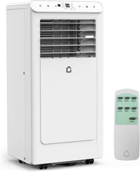 Garvee 10000BTUs Portable Air Conditioner, 3-In-1 Stand UP AC Unit With Dehumidifier, Fan Modes for Room Up to 450 Sq. Ft, Auto Swing, 24 Timer, White