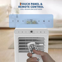 Garvee 10000BTUs Portable Air Conditioner, 3-In-1 Stand UP AC Unit With Dehumidifier, Fan Modes for Room Up to 450 Sq. Ft, Auto Swing, 24 Timer, White