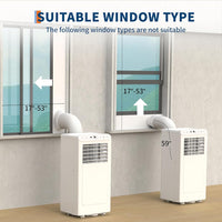 Garvee 10000BTUs Portable Air Conditioner, 3-In-1 Stand UP AC Unit With Dehumidifier, Fan Modes for Room Up to 450 Sq. Ft, Auto Swing, 24 Timer, White