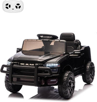 Garvee Electric Kids Ride On Truck RAM 12V with Remote Control, Spring Suspension, LED Lights, MP3 Player, Adjustable Seat, Indoor/Outdoor