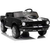 Garvee Ride - P Series: 24V 7AH 2-Seater Ride-On Car Kids Remote Control Dual Safety Belts 2-Speed LED Lights Music Black - Black