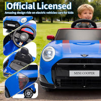 Garvee 12V BMW Mini Cooper Licensed Electric Ride-on Car for Kid, Powered by 4.5Ah Battery, Includes Positive Energy Charger, Wheels, Remote Control with Factory-Paired Code