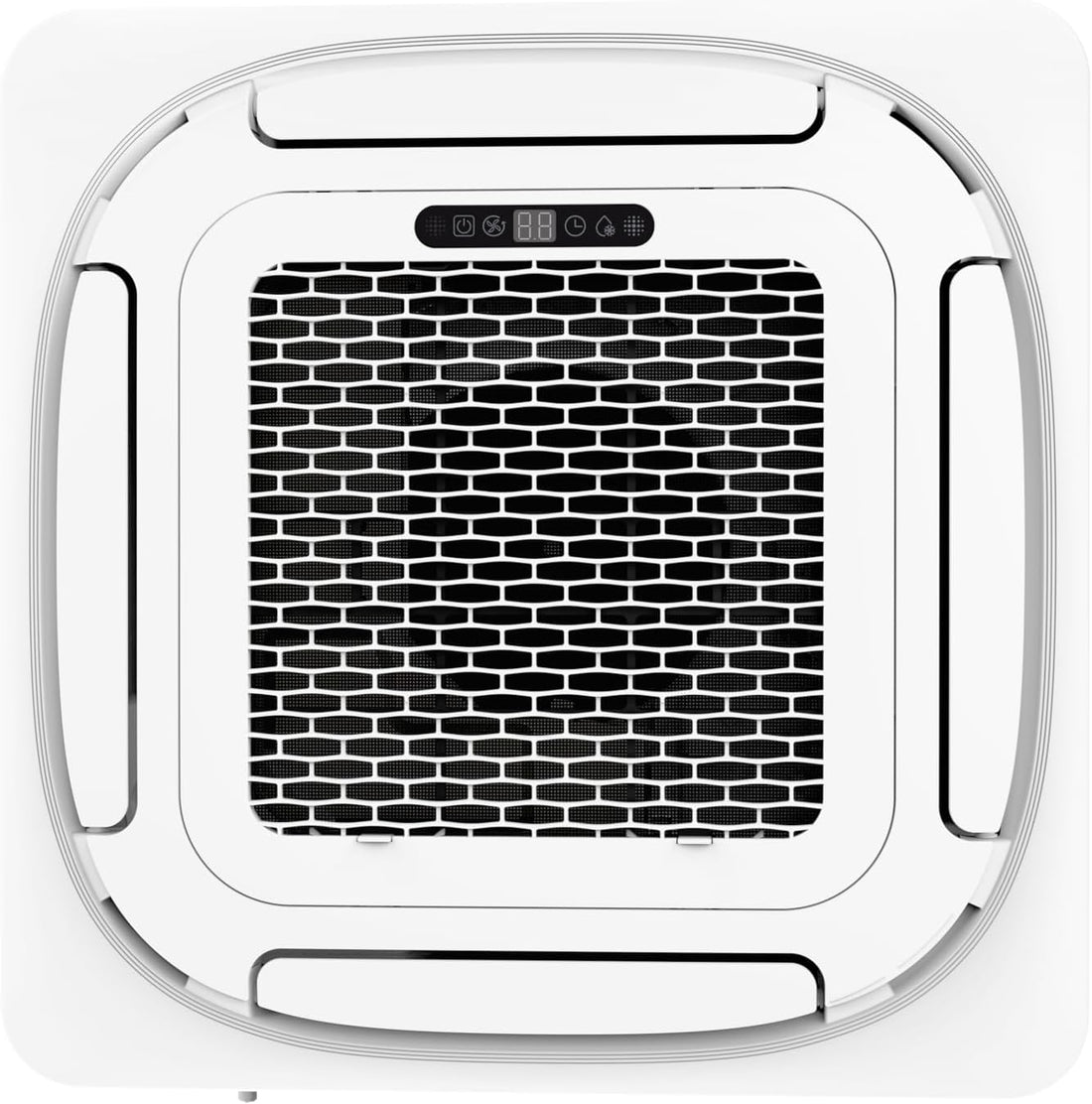 Garvee 18000 BTU Ceiling Cassette Mini Split AC, 8-Way 360° Airflow, Remote Controller, Ductless Cooling&Heating Ceiling Air Conditioner, 208/230V, 25ft Kit