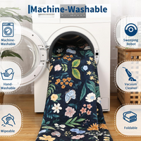 Garvee Washable Floral Rug Non Slip Living Room Rug, Area Rugs Vintage Distressed Soft Carpet for Bedroom, Dinning Room, Home Office