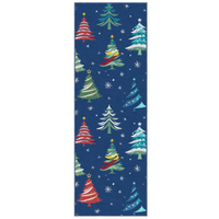 Garvee Christmas Tree Blue 2x6 Area Rug, Washable, Non-Slip, Decorative Floor Carpet for Bedroom, Living Room