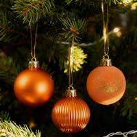 Garvee 34 PCS Shatterproof Christmas Ball Ornaments Set - Bulk Xmas Tree Decor for Holiday, Wedding & Mardi Gras Party, Gift Ready Hanging Decorations, Bronze